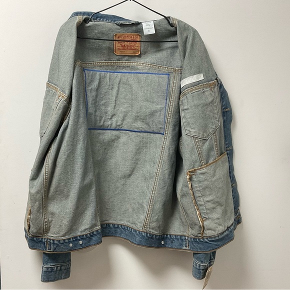 Levi Strauss & Co. Embroidered Puerto Rican Flag/Pacific Trucker Jean Jacket! - Picture 14 of 15